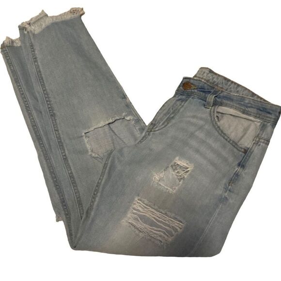 Zara distressed ripped Jeans Size 2 - Picture 2 of 9